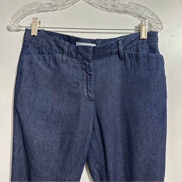 GAP Slim Cropped Jeans Stretch Denim Dark Wash Trouser Look size 00 - Picture 2 of 4